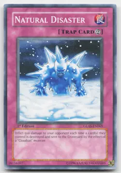 Natural Disaster GLAS-EN065 Gladiator's Assault Yu-Gi-Oh 1st Edition NM - Image 1