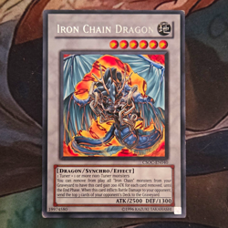Yu-Gi-Oh! Iron Chain Dragon Synchro/Effect Crossroads of Chaos CSOC-EN040 - Image 1