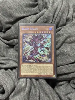 Yu-Gi-Oh! Black Chaos Secret Rare CORI-EN001 Chaos Origins Near Mint 1st Edition - Image 1