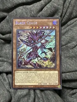 Yu-Gi-Oh! Black Chaos Secret Rare CORI-EN001 Chaos Origins Near Mint 1st Edition - Image 2