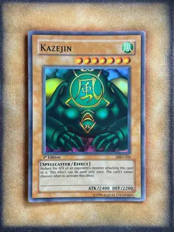 Yugioh Kazejin MRD-026 Super Rare 1st Ed MP - Image 1
