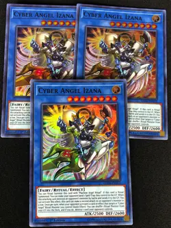 YUGIOH CYBER ANGEL IZANA LED4-EN012 1ST SUPER X3 (NM) - Image 1