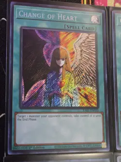 Yu-Gi-Oh! Change of Heart Lot Ultimate Secret Collectors Rare RA01-EN050 X4 Mint - Image 2