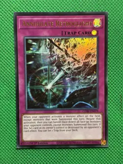 YuGiOh! - Annihilate Retroglight CORI-EN079 Ultra Rare 1st Edition Near Mint - Image 1