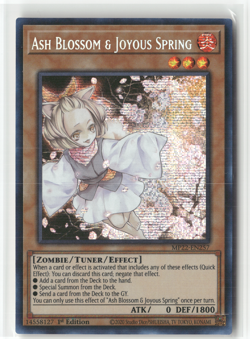 Ash Blossom & Joyous Spring MP22-EN257 Prismatic Secret Rare 1st Ed LP - Image 1