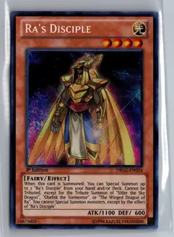 Ra's Disciple DRLG-EN024 Secret Rare Dragons of Legend Yu-Gi-Oh Near Mint - Image 1