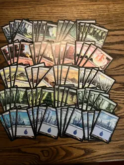 Mirrodin Basic Land Lot x80 Magic the Gathering Mirrodin Land 4x Each Art LP - Image 1