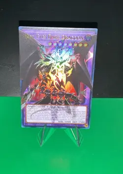 YUGIOH RA05-EN141 Red-Eyes Dark Dragoon OVERFRAME Ultra Rare 1st Edition Mint/NM - Image 1