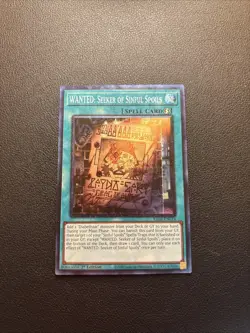 YuGiOh WANTED: SEEKER OF SINFUL SPOILS Prismatic Collector’s Rare RA03-EN074 A6 - Image 1