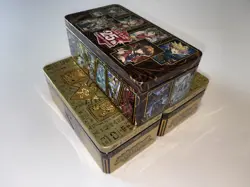 YuGiOh! 3x Empty Tins (Of The Pharaoh’s Gods + 25th Anniversary Quarter Century) - Image 1