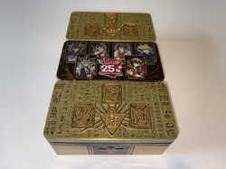 YuGiOh! 3x Empty Tins (Of The Pharaoh’s Gods + 25th Anniversary Quarter Century) - Image 2