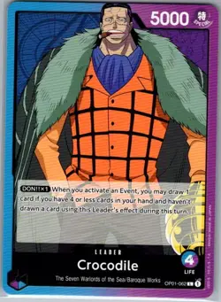 Crocodile (062) OP01-062 English Romance Dawn - One Piece Card - NM - Image 1