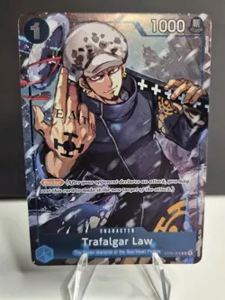 ONE PIECE ENGLISH CARD PROMO HOLO GAME CARTE Trafalgar Law ST03-008 EN JCC MINT - Image 1