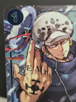 ONE PIECE ENGLISH CARD PROMO HOLO GAME CARTE Trafalgar Law ST03-008 EN JCC MINT - Image 4