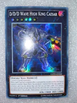 D/D/D Wave High King Caesar COTD-EN042 – Super Rare 1st Ed (2017) – NM/LP - Image 1
