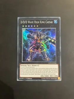 Yu-Gi-Oh! COTD-EN042 D/D/D Wave High King Caesar (1st Ed) Super Rare, LIGHT PLAY - Image 1
