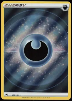 Darkness Energy 158/159 Ultra Rare Crown Zenith Pokemon Holo Lightly Played - Image 1