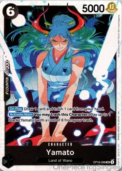 YAMATO (098) OP16-098 SR THE TIME OF BATTLE ONE PIECE - Image 1
