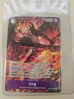 King (Alternate Art) OP14 EB04-031 Foil R NM The Azure Sea's Seven - Image 1