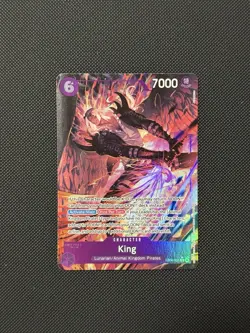 King Alternate Art R EB04-031 The Azure Sea's Seven Foil One Piece Card Game NM - Image 1