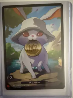 **Alpha Stamp** Azuki Trading Card Game IKZ Token Full Art Foil Card IKZ-002 - Image 1