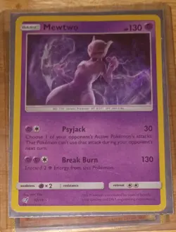 Pokemon Card Mewtwo 12/18 Detective Pikachu Holo - Image 1