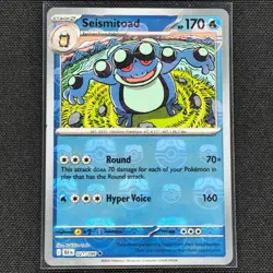 Seismitoad - 021/086 - Masterball Holo - Black Bolt - Pokemon Card - NM/M - Image 1