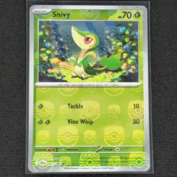 Snivy - 001/086 - Masterball Holo - Black Bolt - Pokemon Card - NM/M - Image 1