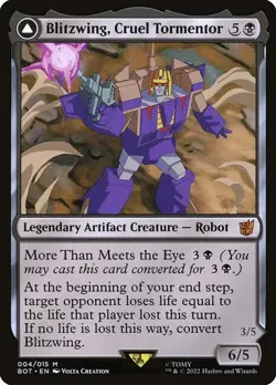 Blitzwing, Cruel Tormentor Foil - Transformers MTG-NM - Image 1