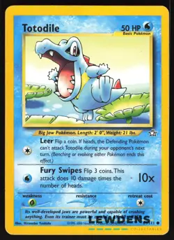 Totodile - 81/111 - Common - Neo Genesis - Pokemon Card - DMG - Image 1