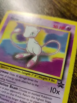 Mew Wizards of the Coast Promo #8 MP HP NON HOLO Pokemon Trading Card Game - Image 4