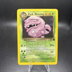 Dark Weezing Rare Pokemon Card 31/82 Team Rocket Unlimited MP -j - Image 1