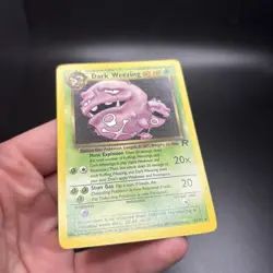 Dark Weezing Rare Pokemon Card 31/82 Team Rocket Unlimited MP -j - Image 5