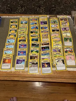 Lot Of 62 Pokemon Base Set Trainer Cards. 1999-2003. Lightly Played To Moderate. - Image 1