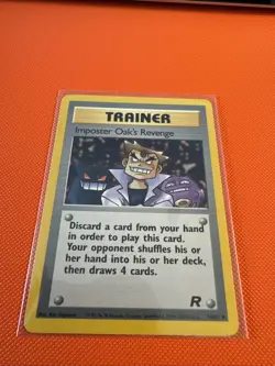 IMPOSTER OAK'S REVENGE 76/82 Team Rocket UNLIMITED Pokemon Card LP - Image 1