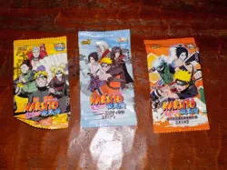 2002 Naruto 3 Sealed Booster Packs 5 Cards Each - Image 1