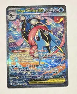 Mega Greninja ex SIR 116/086 Chaos Rising Pokemon TCG- Chase Card- Fresh Pull NM - Image 2