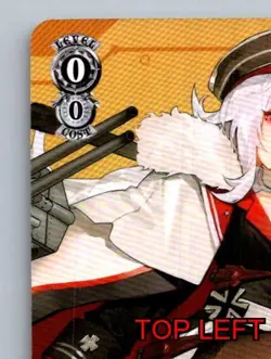 Rare Weiß Schwarz Card Graf Zeppelin Azur Lane 0C 1S 1500P Red 021100 AUTO - Image 3