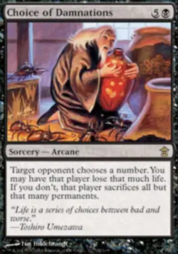 1x Choice of Damnations Heavy Play MTG Magic - Kid Icarus - - Image 1