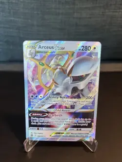 Pokemon TCG Arceus VSTAR Holo Card 123/172 Brilliant Stars Full Art Ultra Rare - Image 1
