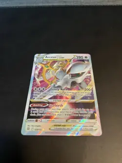 Pokemon TCG Arceus VSTAR Holo Card 123/172 Brilliant Stars Full Art Ultra Rare - Image 3