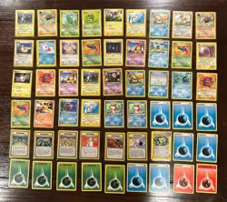 54 Vintage Pokemon Card Lot WOTC 1999-2003 Rare Trainers - Omanyte Scyther - Image 1