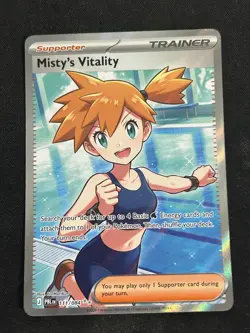 Misty’s Vitality 111/084 - Pitch Black - Card in hand Pokemon English - Image 1