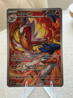 Pokemon TCG Infernape Card Twilight Masquerade Illustration, Rare, 173/167 - Image 1