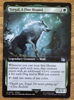 MTG Final Fantasy, Torgal, A Fine Hound 0474 - Borderless - Image 1