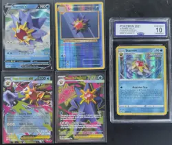 Starmie Pokemon TCG Full Art, Ex, V, Vintage & Slab Card Lot - Image 1