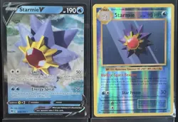 Starmie Pokemon TCG Full Art, Ex, V, Vintage & Slab Card Lot - Image 2