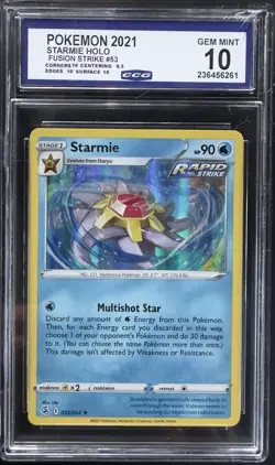 Starmie Pokemon TCG Full Art, Ex, V, Vintage & Slab Card Lot - Image 4