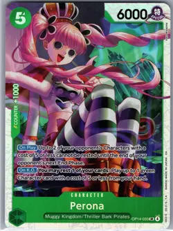 Perona - OP14 OP14-033 Foil SR NM The Azure Sea's Seven - Image 1
