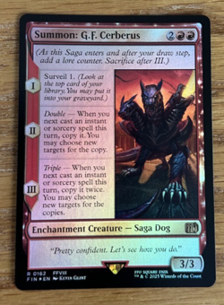 MTG Final Fantasy, Summon: G. F. Cerberus - Foil - Image 1